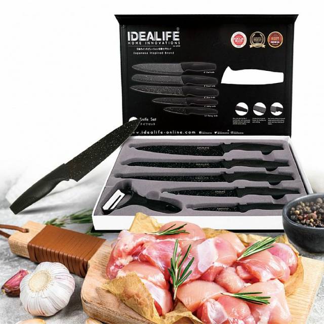 IDEALIFE - Knife Set - Perlengkapan Pisau Dapur - IL-160