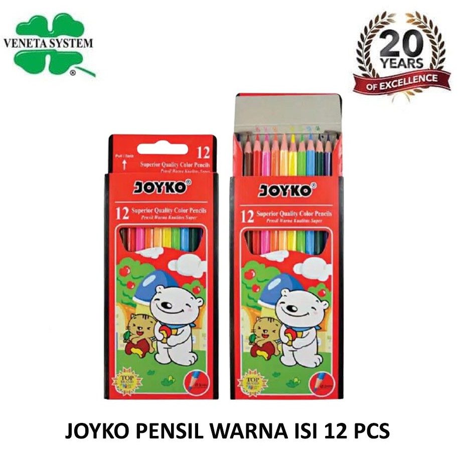 Pensil Warna Joyko / Color Pencils / 12 Warna / 24 Warna / 36 Warna