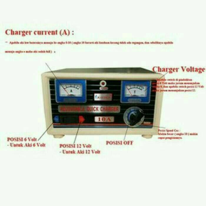 charger aki mobil, cas aki otomatis 6-12v/ 10A RAYDEN