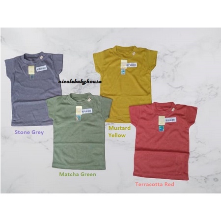 Nary Oblong Pendek Tipis Bahan Adem-Series Earth / Nary Baju Oblong Bayi Anak