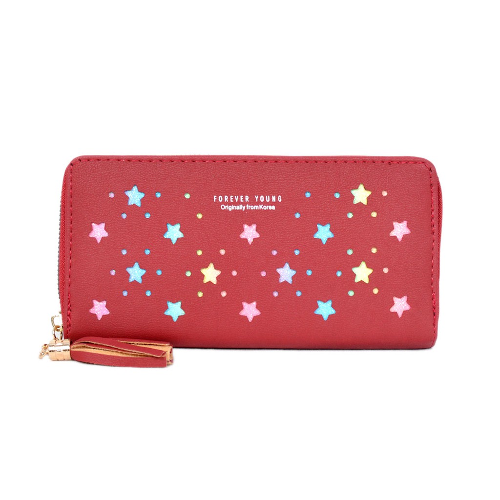 Dompet wanita - Dompet panjang cantik gliter bintang 1RES 2700-1