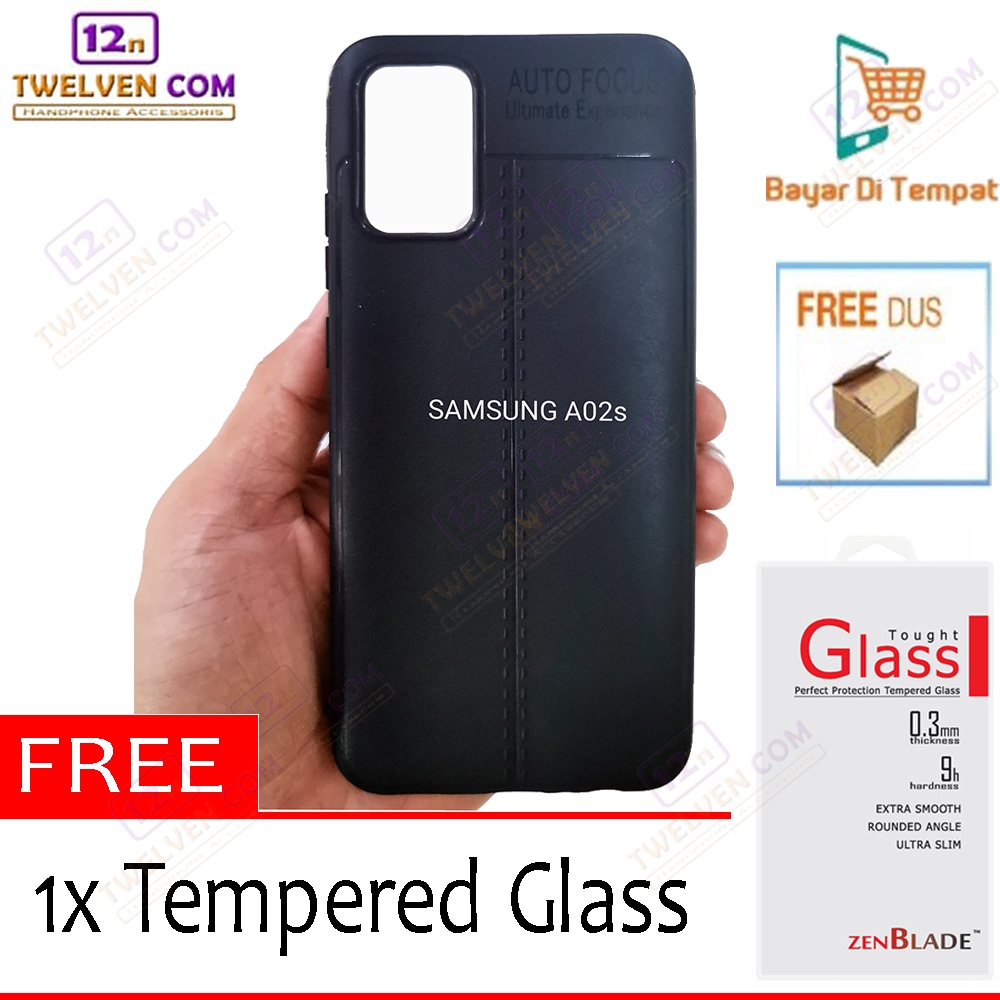 [FLASH SALE] Case Auto Focus Softcase Samsung A02s - Free Tempered Glass