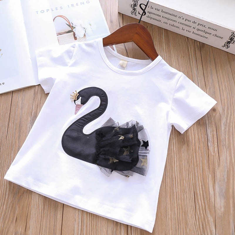 [Brandedbaby] SETELAN ANAK PEREMPUAN IMPORT/ CASUAL SET ANAK PEREMPUAN SWAN/ ROK TUTU ANAK PEREMPUAN