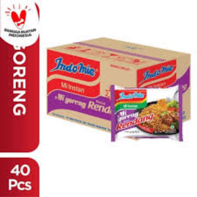 

Indomie goreng rendang 1 dus isi 40 pcs;, berat 91 gr