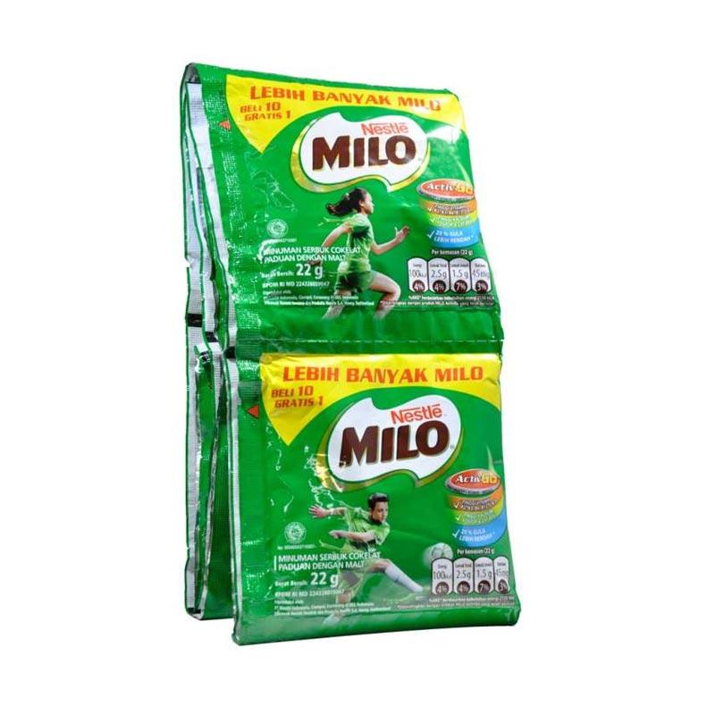 

Susu Bubuk MILO Activ-Go Sachet 22gr - 1 Renceng (10 Sachet)