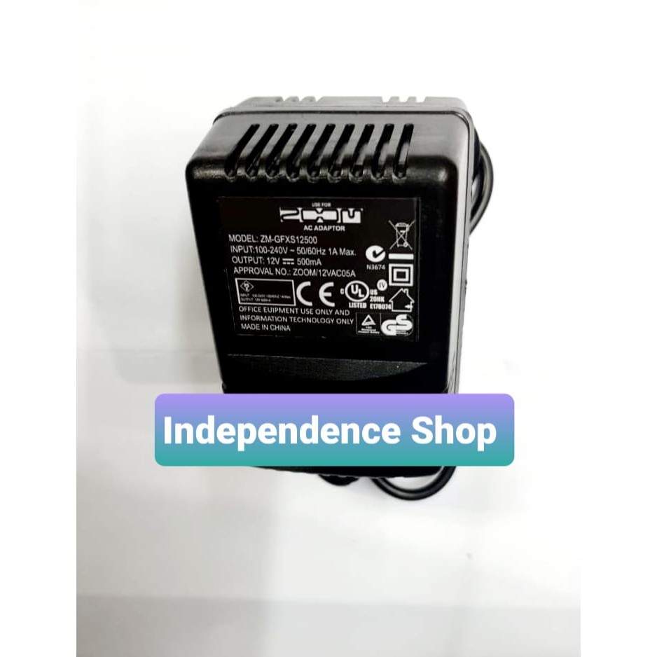 Power Adaptor untuk Efek Gitar ZOOM GFX8