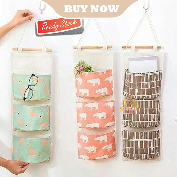 Organiser Pouch gantung SEKAT 3 Storage bag gantung 57x21cm MOTIF