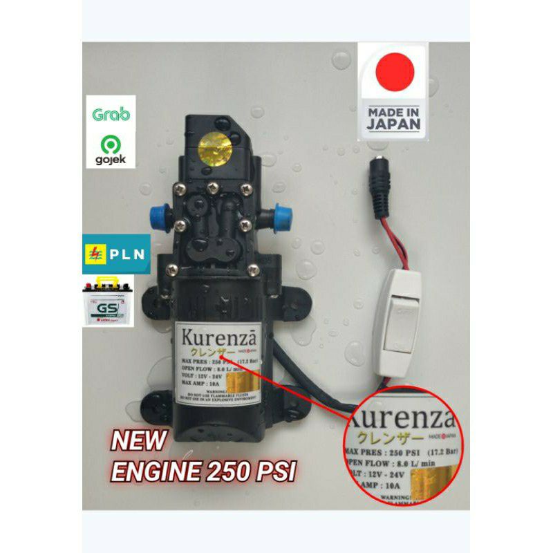 Pompa Air DC 250 PSI 100W