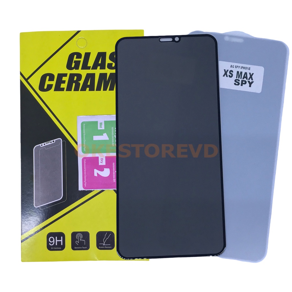 SPY IP XS MAX / ANTIGORES / TEMPERED GLASS IP XS MAX