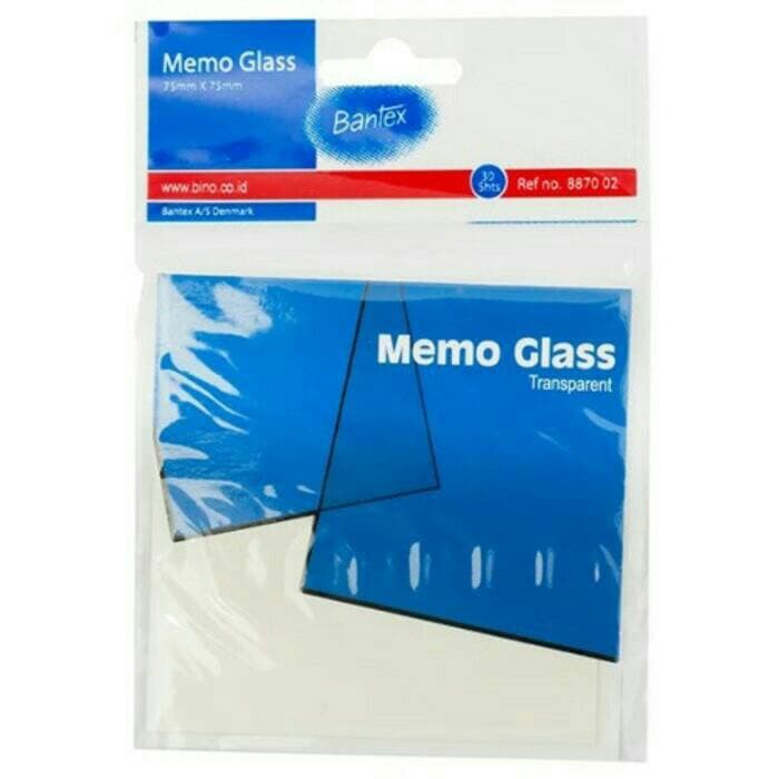 

stick it/memo glass 75x75mm Transparant Bantex