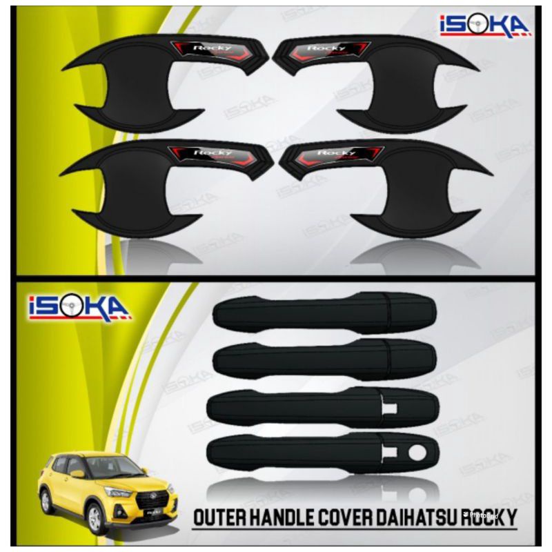 Cover Handle Outer all new Daihatsu Rocky Hitam doff