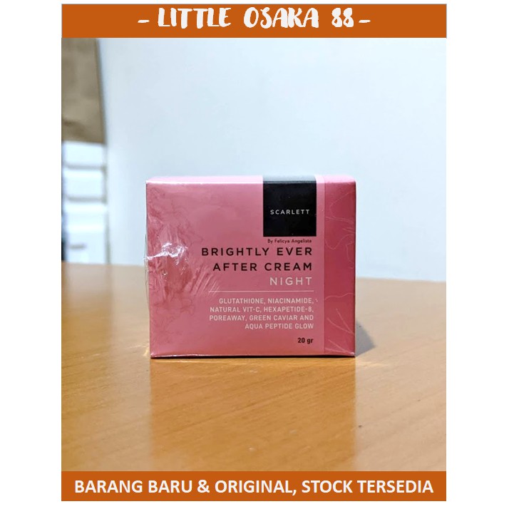 Scarlett Brightly Ever After Cream Day Night Krim Muka 20 gr