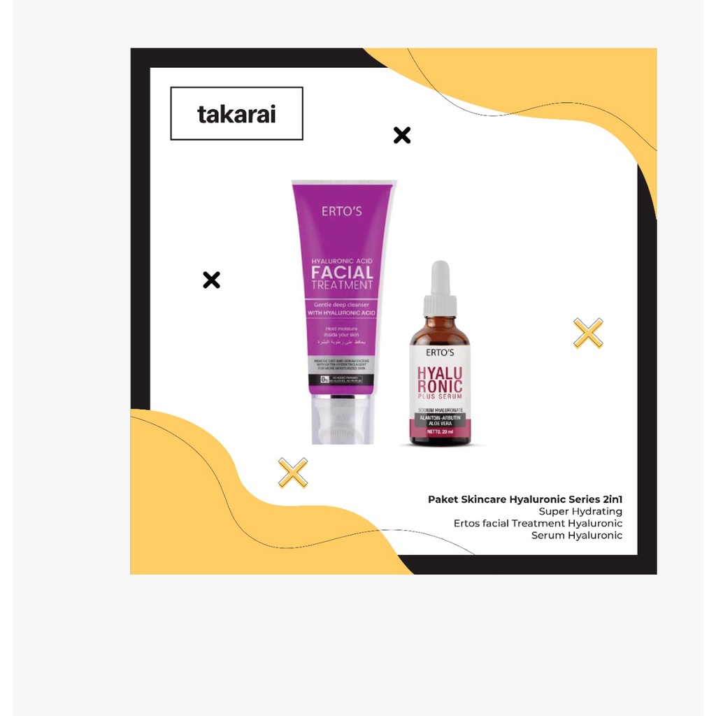 [ORI] Paket Skincare Hyaluronic Series 2in1 Mengunci Kelembapan Kulit dan Membantu Membersihkan Wajah tanpa Membuat Kulit Dehidrasi 100% ORIGINAL BPOM 100ml