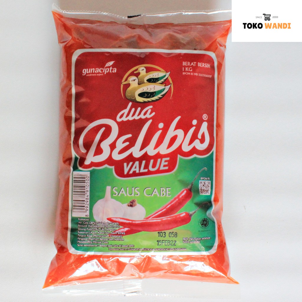 

DUA BELIBIS SAUS CABE VALUE BANTAL 1 KG