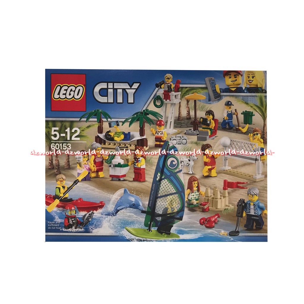 Lego City 60153 Main Volly Yalt Fun At The Beach People Pack