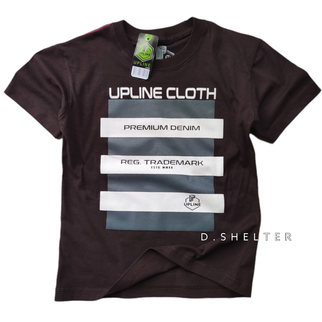 KAOS DISTRO ANAK  UPLINE COKLAT GARBU / Dshelter