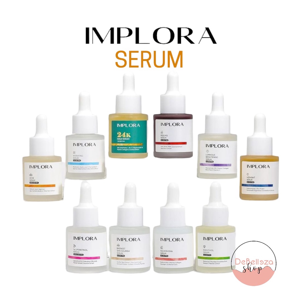 Jual Implora Serum Wajah ACNE | LUMINOUS BRIGHTENING | MIDNIGHT ...