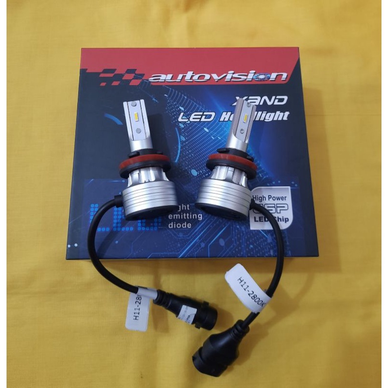 Led H11 H16 H8 9006 HB Autovision Led Yellow 2800K Kuning