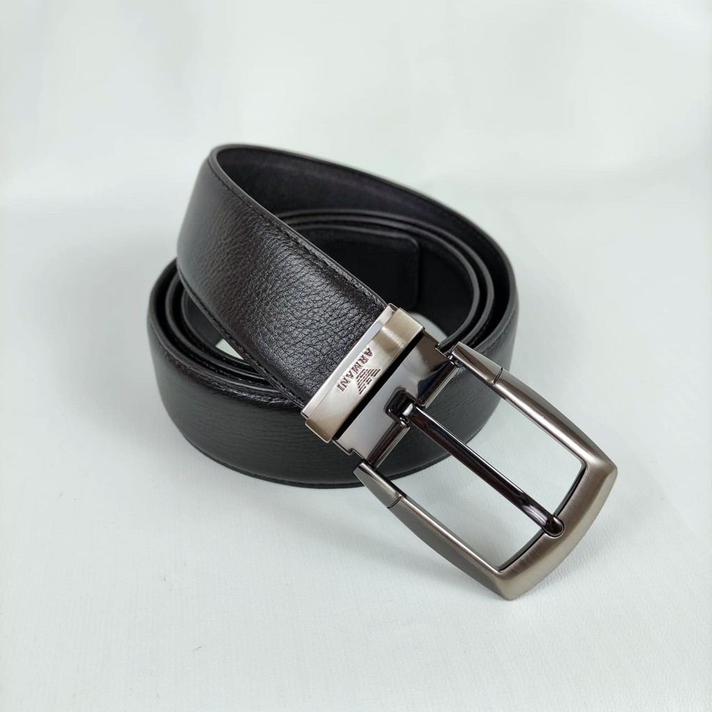 GEKO Men Belt Leather Sabuk Ikat Pinggang Belt Kulit Asli Pria