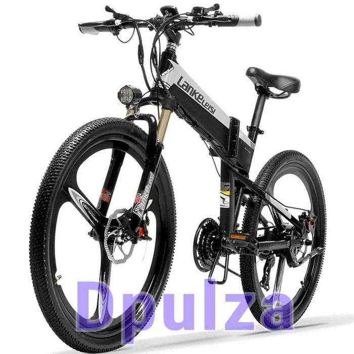 Sepeda Listrik Elektrik Ebike Mtb Lipat Lankeleisi Xt600 - Black/Gray