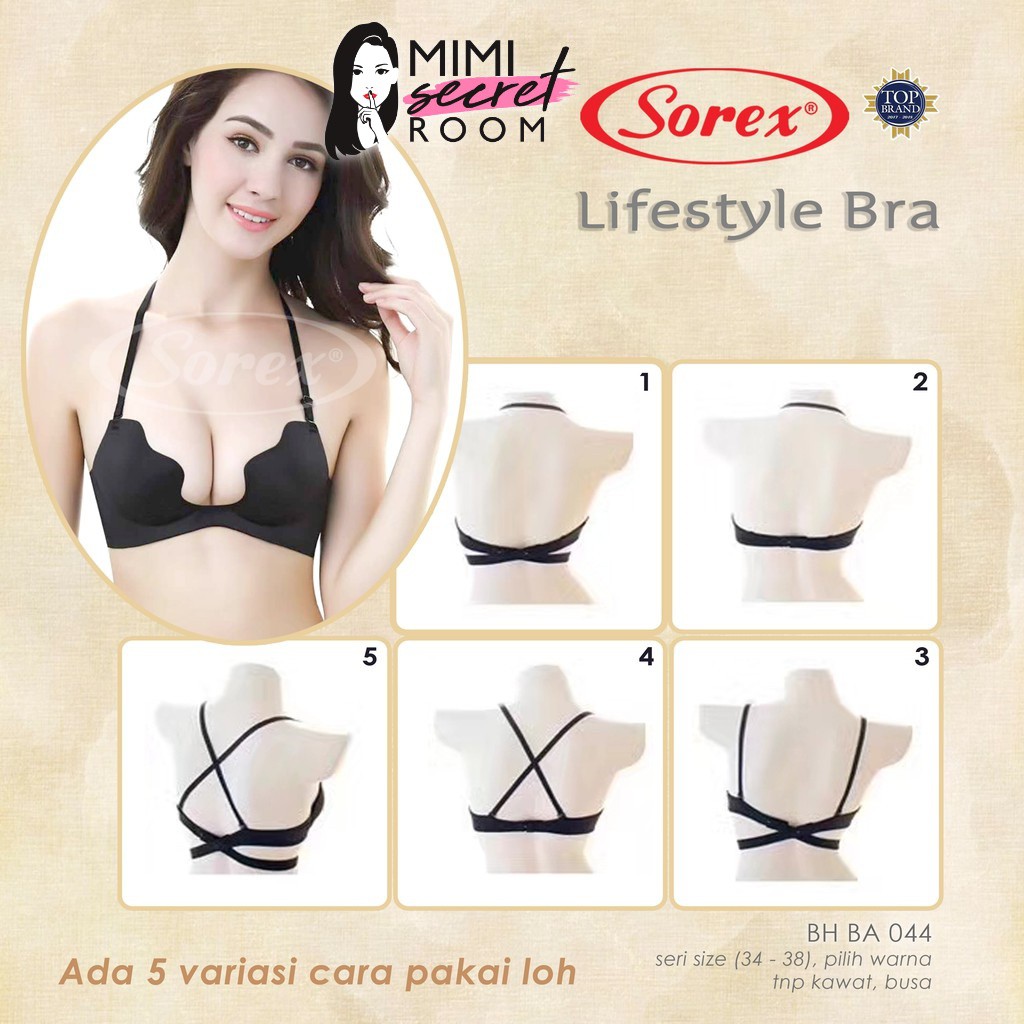 ❤ MIMI ❤ Bra BH Pesta Fashion 5 Variasi Seamless Sorex Ba 044 BA044 Tanpa Kawat