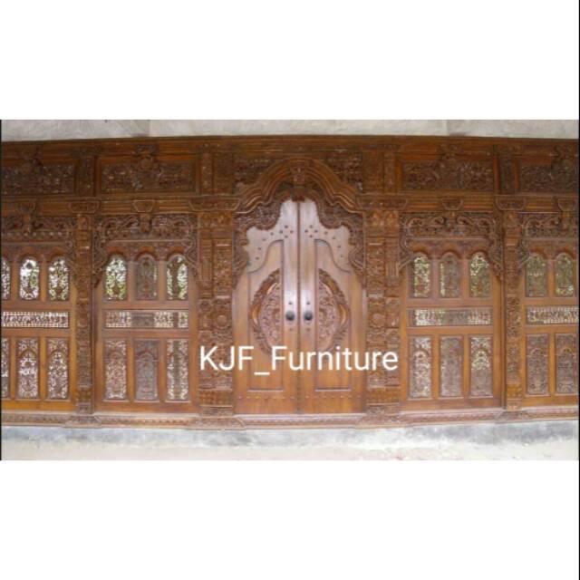 Kusen pintu gebyok jati panjang 6 meter