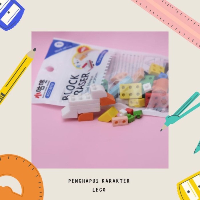 

Penghapus balok mini Keperluan Sekolah Anak Hapusan model balok mini