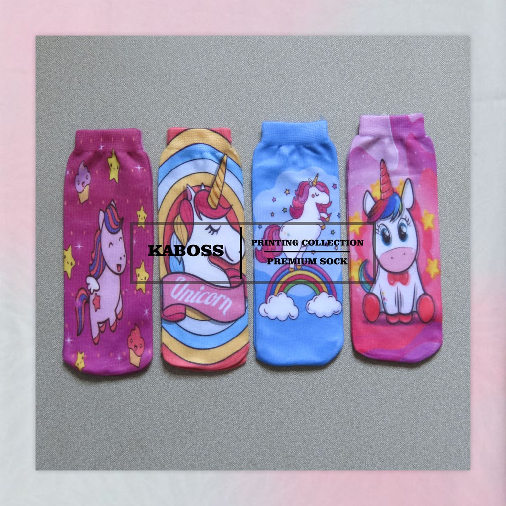 Kaboss Kaos Kaki Anak Non Jempol Printing Motif Karakter Hello Kitty D