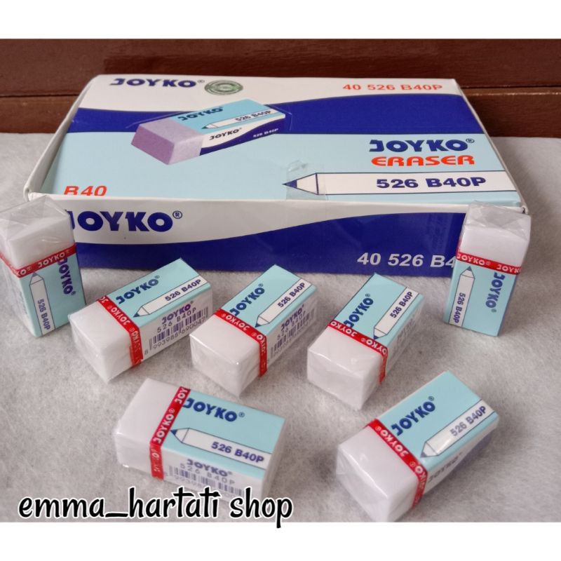 

Penghapus pensil joyko B 40 warna putih/hitam