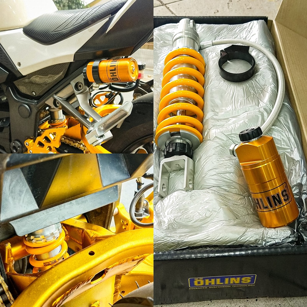 Shock Breaker Ohlins Belakang Original Ninja 250 FI / 250R / Z250 FI /New Ninja 250 Fi 2018 New / ZX