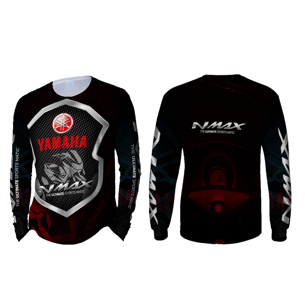Kaos Pria Lengan Panjang NMAX 3D Full Print Sublimation 004