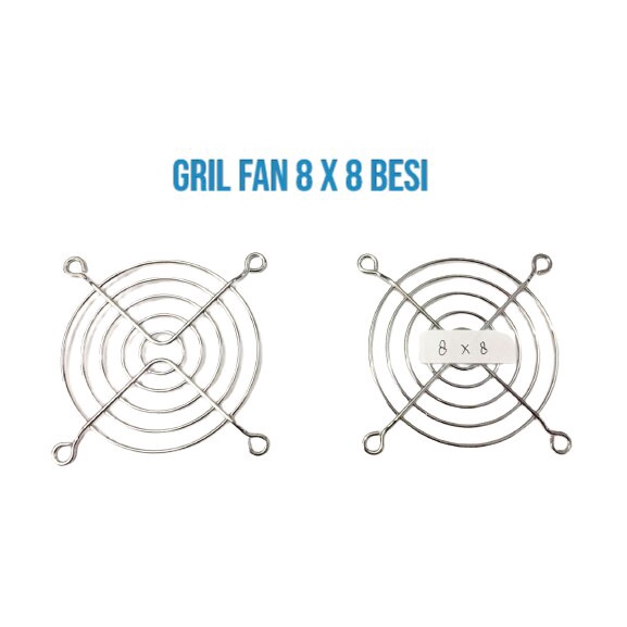 GRIL FAN 8 X 8 BESI GRIL PENUTUP KIPAS BESI