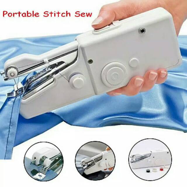 Mesin Jahit Tangan Mini Portable Handy Stitch Alat Jahit Genggam