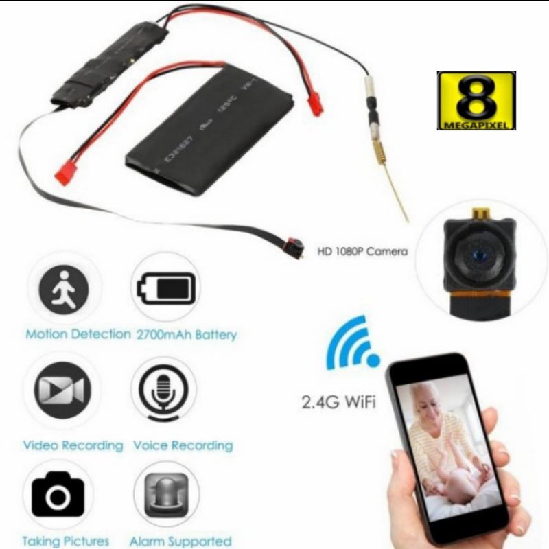 Spy Camera Wifi Wiriless WIFI Hiden 1080P SPY CAMERA Super Mini Full Hd 8Mp 4k