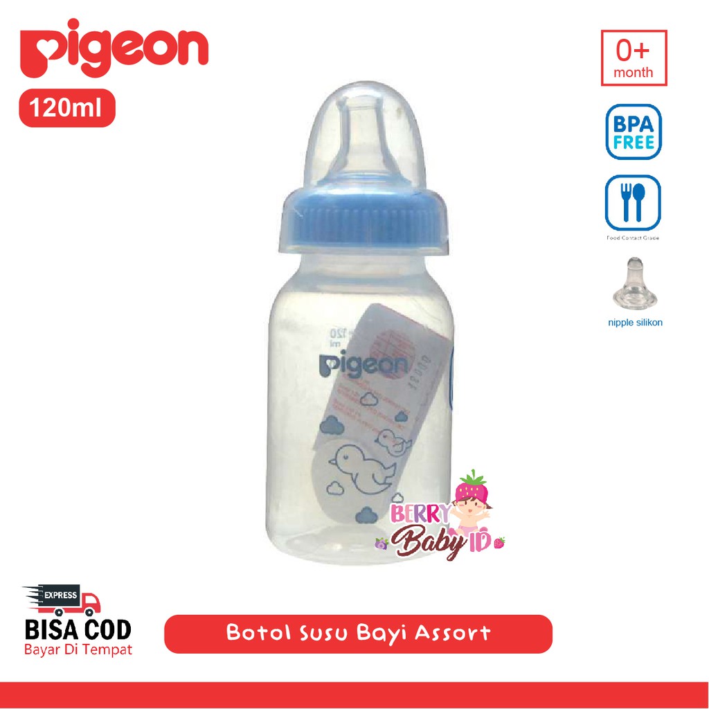 Pigeon Baby Bottle Standar Assort PP Botol Susu Bayi 120 ml BPA Free Berry Mart