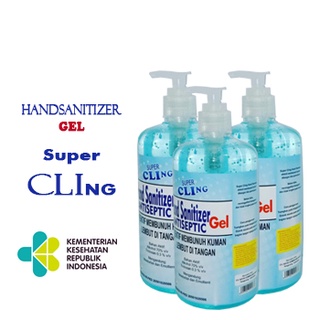 Image of hand sanitizer Gell 500ml pump termurah / Kemenkes / handsanitizer antiseptic