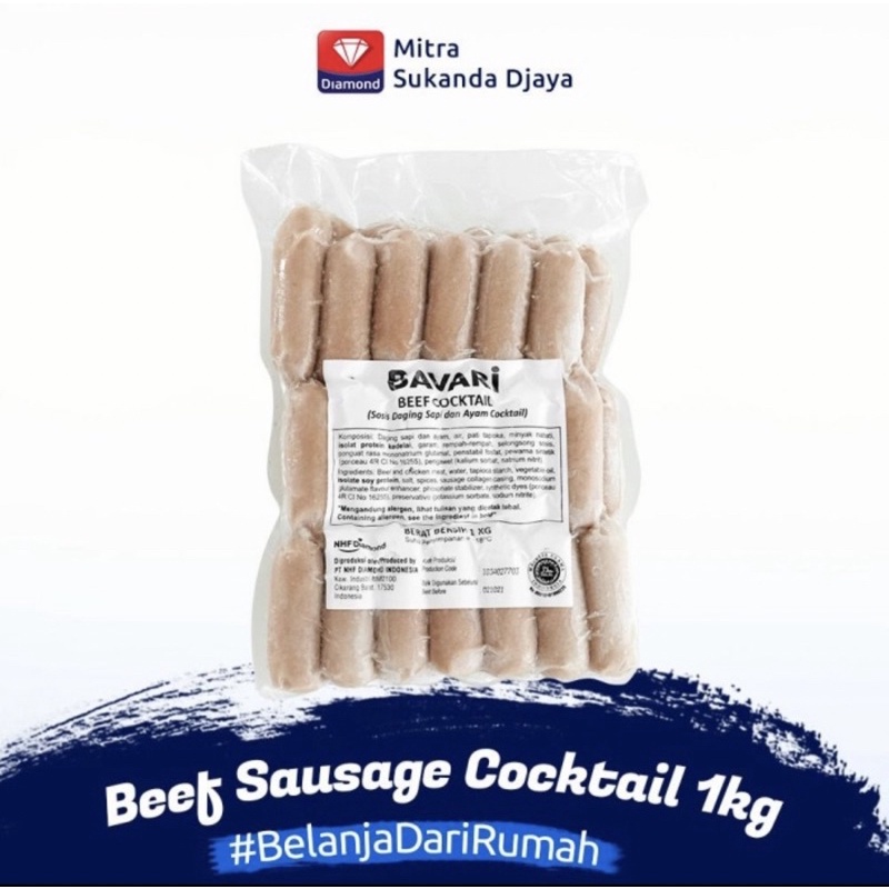 Bavari Beef Sausage Cocktail 1 Kg