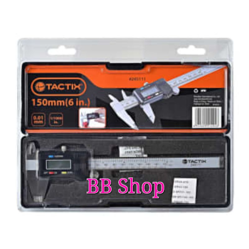 TACTIX JANGKA SORONG DIGITAL 15 CM CALIPER DIGITAL 150X0.01MM(6X1/1000
