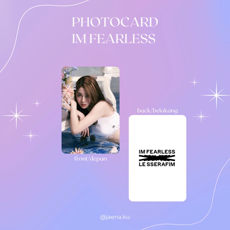 [LE SSERAFIM] PHOTOCARD IM FEARLESS LE SSERAFIM ‼️BACA DESKRIPSI‼️