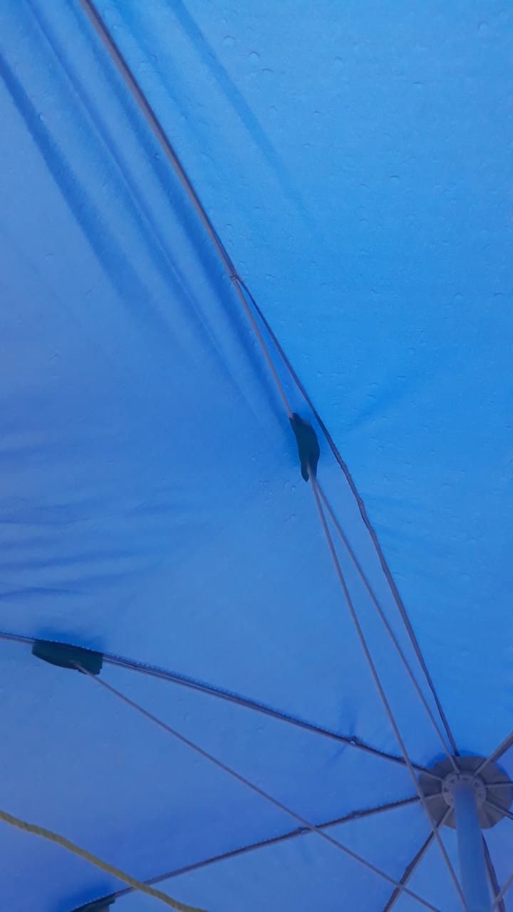 Payung Tenda 260cm Lapis Silver Payung Pantai Cafe Bazar Pkl