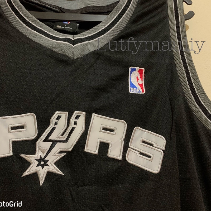 Jersey Basket Nba San Antonio Spurs Tim Duncan Grade Original Bordir