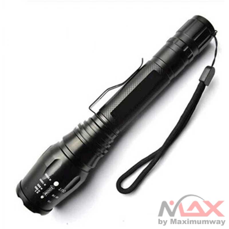 TaffLED Senter LED Flashlight Cree XM-L T6 3800 Lumens - E27 Warna Hitam