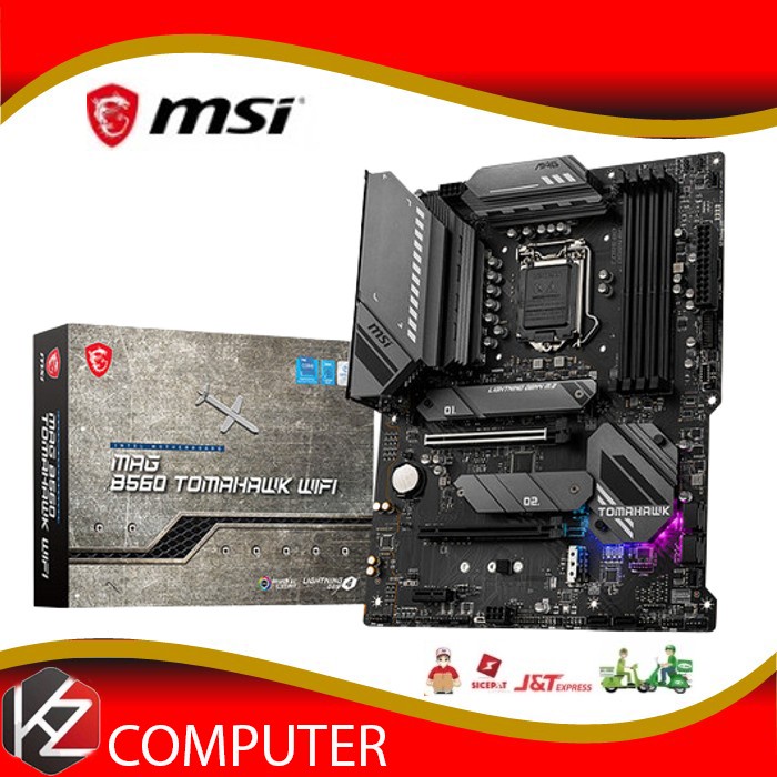 MAG MSI B560 TOMAHAWK WIFI [ B560 | LGA 1200 | ATX ] MOTHERBOARD INTEL ( Garansi Resmi )