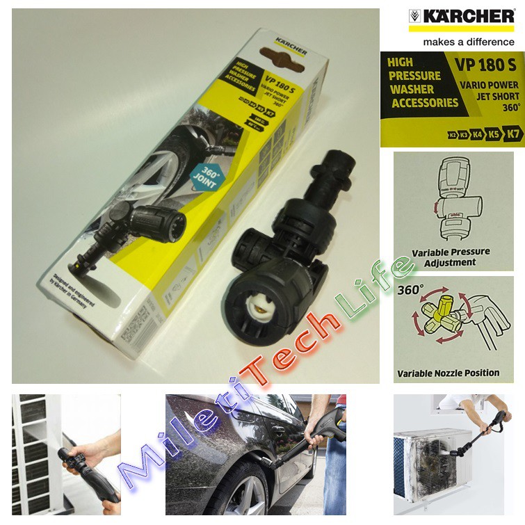 Karcher VP 180 S New Vario Power Jet Short Nozzle 360° Nozzle VP180S