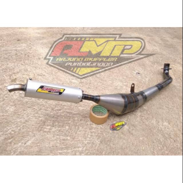 Knalpot racing F1Zr galvanis leher samping
