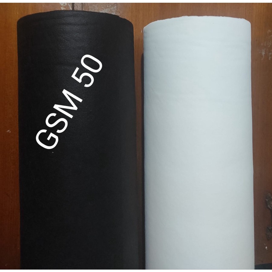 FURING SPUNBOND / NON WOVEN UKURAN 50 GSM METERAN 100CM X 160CM MURNI!