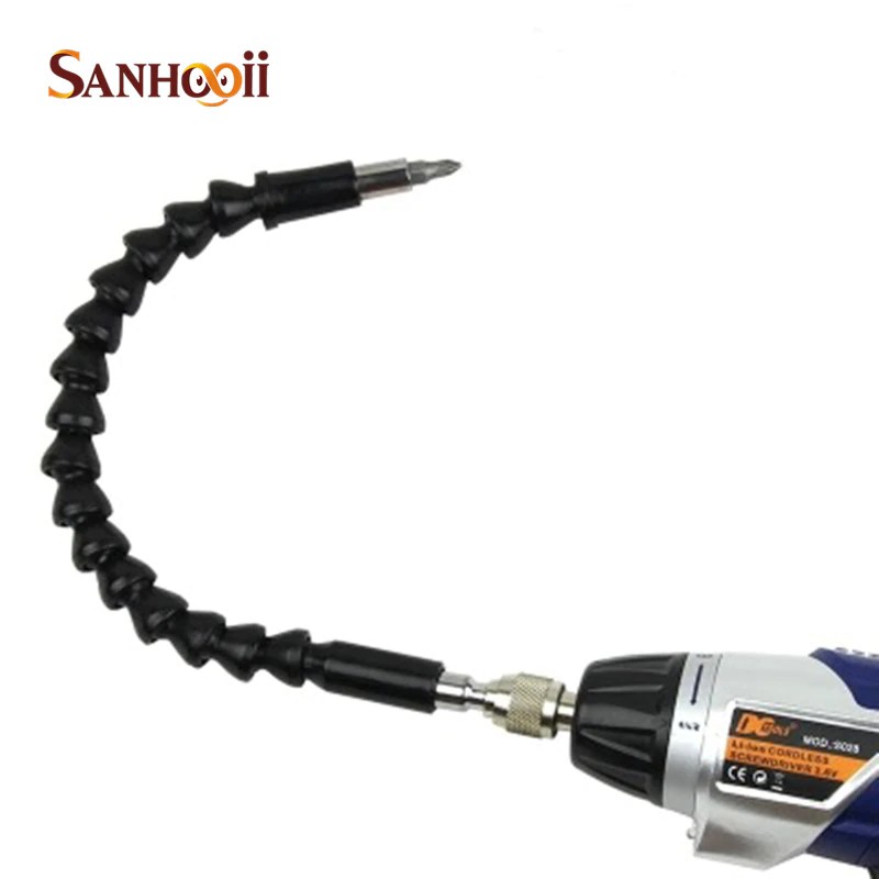 GRATIS ONGKIR SANHOOII Linear Flexible Shaft Crankshaft Drill Connecting Link for Electric drill