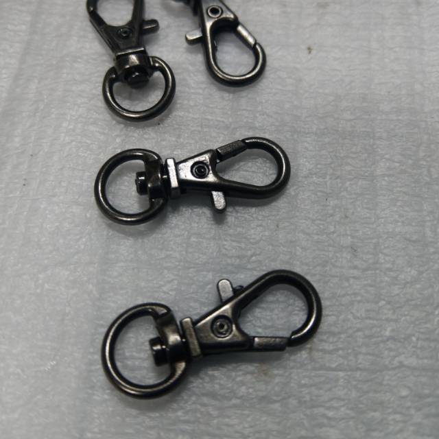 

100 pcs variasi cantolan id card ukuran 1 cm. black nikel