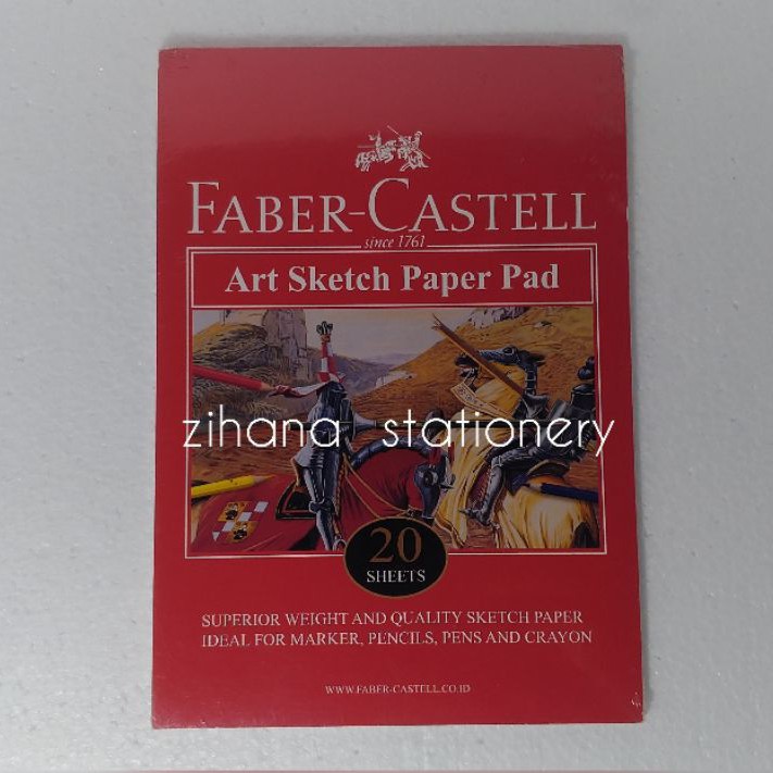 

Alat Tulis (Perlengkapan Menggambar) Art Sketch Paper Pad / Sketch Book Faber Castell