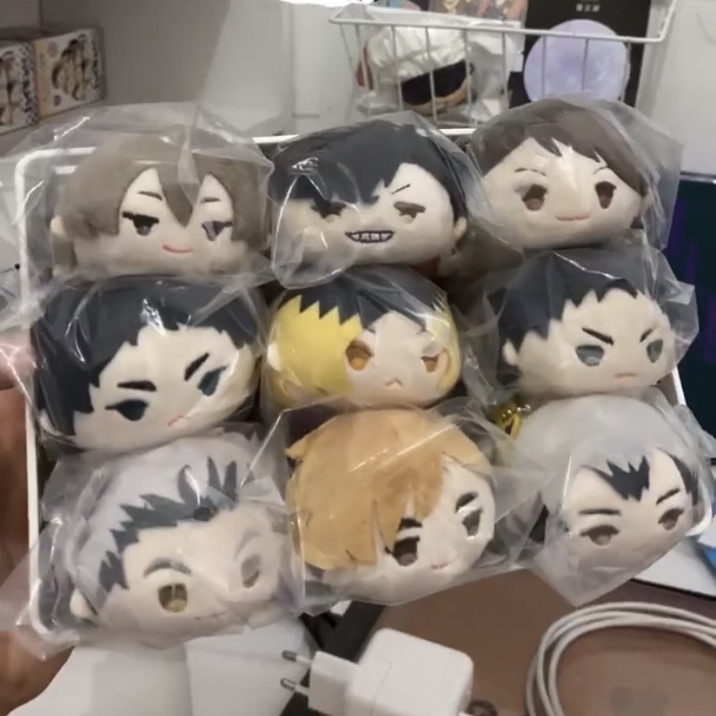 MOCHIKORORIN MOCHI MASCOTT HAIKYUU BOKUTO KOTARO AKAASHI KEIJI BOKUAKA KOZUME KENMA KUROO KUROKEN IW